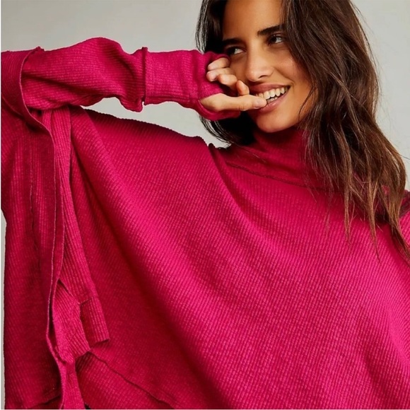 Free People Moon Daisy Thermal Pullover - Picture 2 of 3